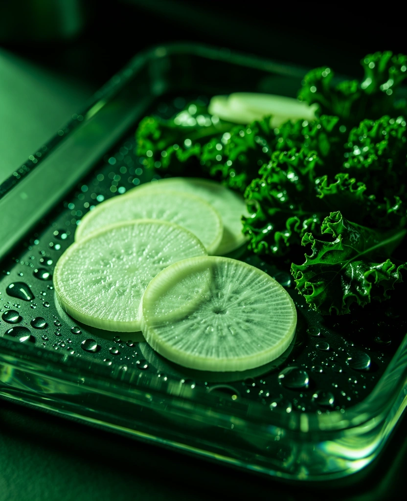 Alchemical organic textures representing high-precision nutrition